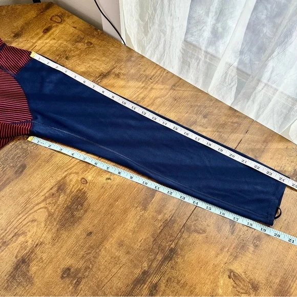 Patagonia Men’s Capilene 2 Lightweight Half-Zip Baselayer, Red and Navy Pullover - Picture 11 of 12